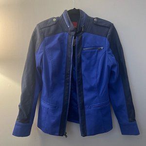 G.I.L.I. blue jacket with faux leather.